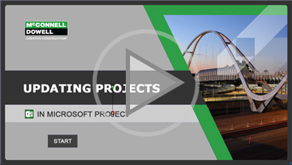 How to update a Project in Microsoft Project eLearn